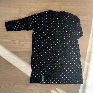 Monki ASOS Cotton Polka Dot T Shirt Dress Tunic M